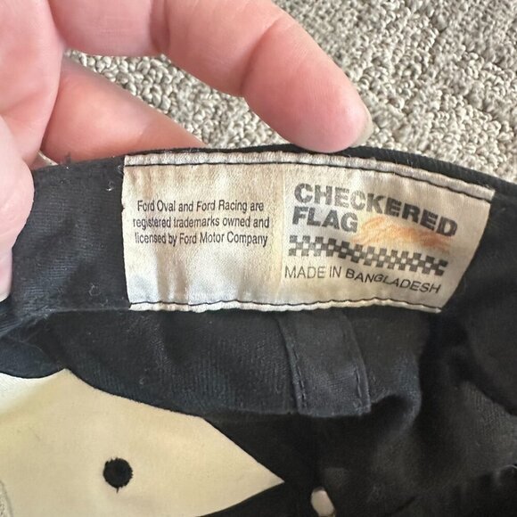 Ford Racing Winners Circle Team Issued Black Hat Cap NASCAR NHRA Racing Flames - Picture 2 of 8